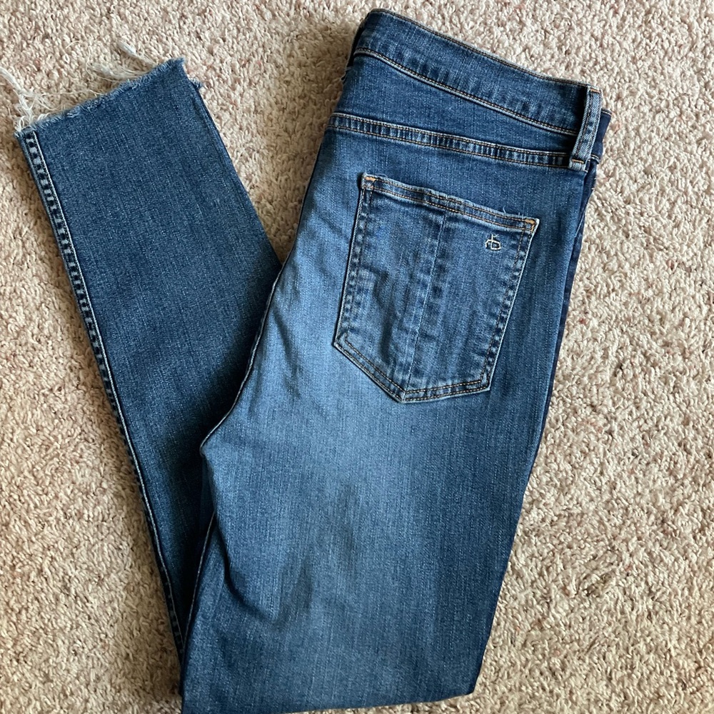 Rag & Bone high rise ankle skinny